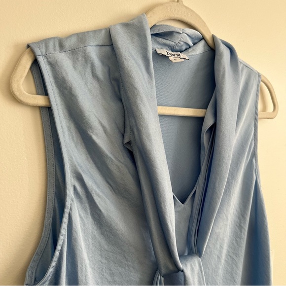 NWT Bar III Solid Bow-Neck Blouse - Picture 2 of 4